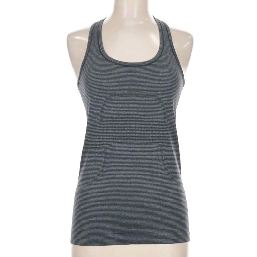 Lululemon Women's 6 Swiftly‎ Tech Racerback Tank Top Running Gym Striped